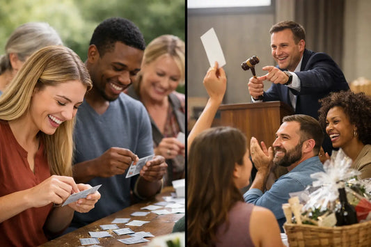 Scratch Cards Versus Auctions for Fast Fundraising