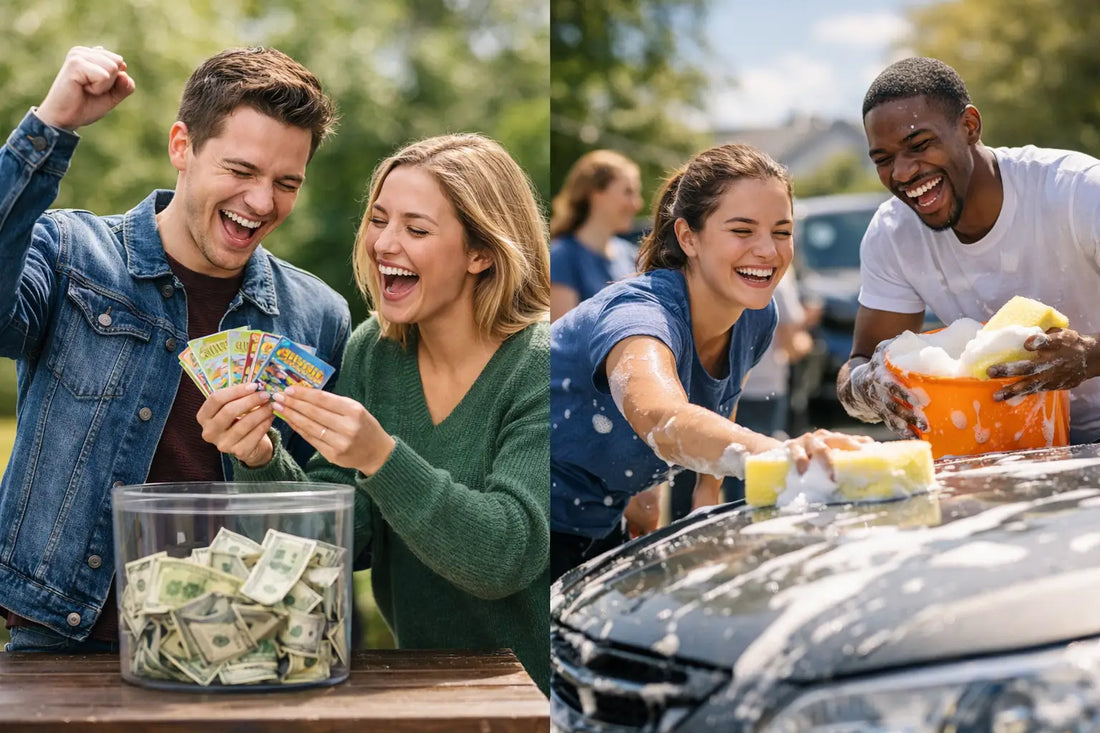 Scratch Cards Versus Car Washes: Which Raises More?