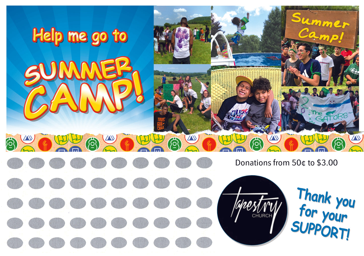 Custom Fundraising Scratch Off Cards