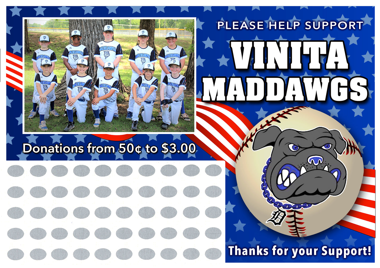 Custom Fundraising Scratch Off Cards