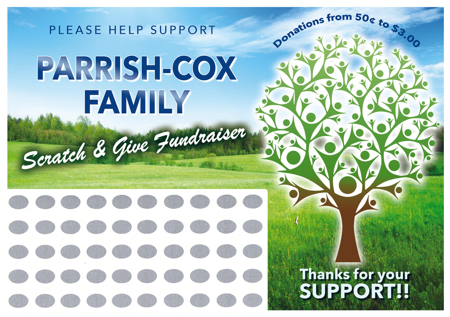 Custom Fundraising Scratch Off Cards